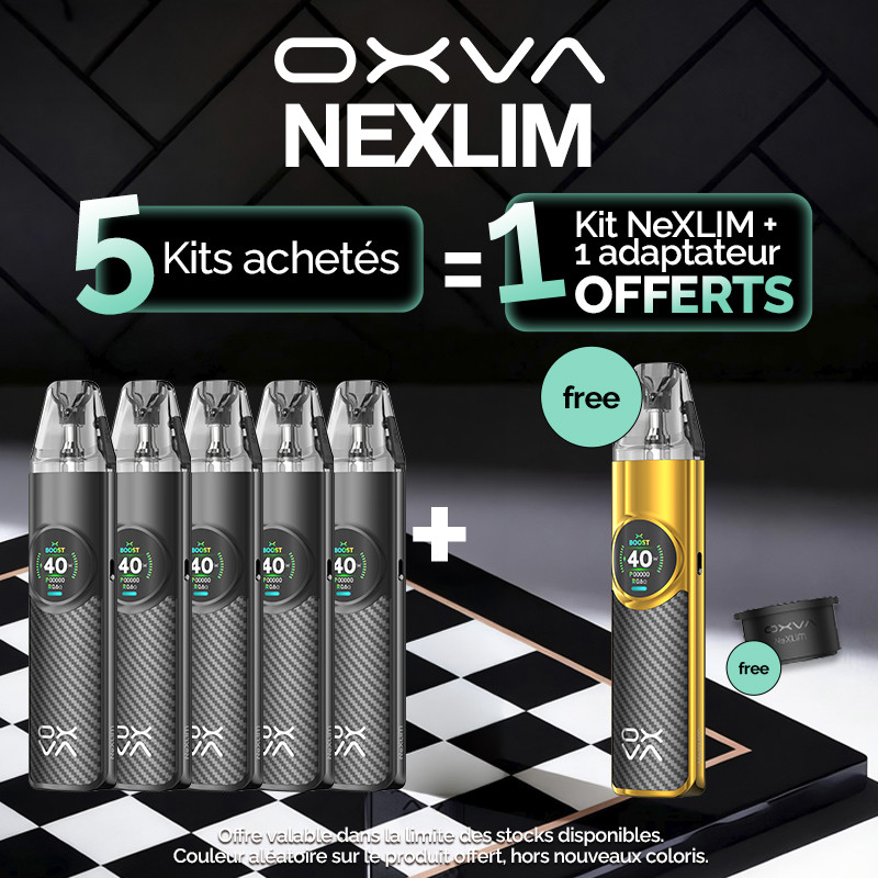 Pack Offre - Kit Pod NeXLIM 1500mAh - OXVA - 5+1+1 adaptateur