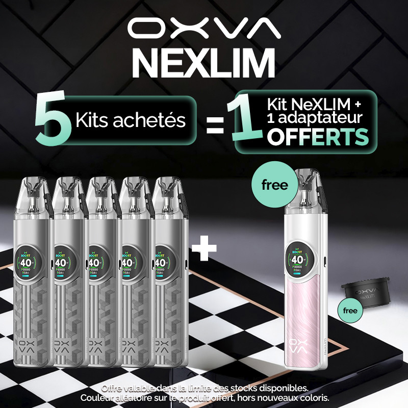 Pack Offre - Kit Pod NeXLIM 1500mAh - OXVA - 5+1+1 adaptateur