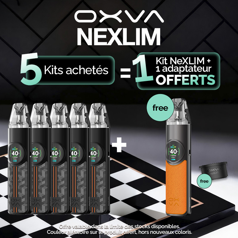 Pack Offre - Kit Pod NeXLIM 1500mAh - OXVA - 5+1+1 adaptateur