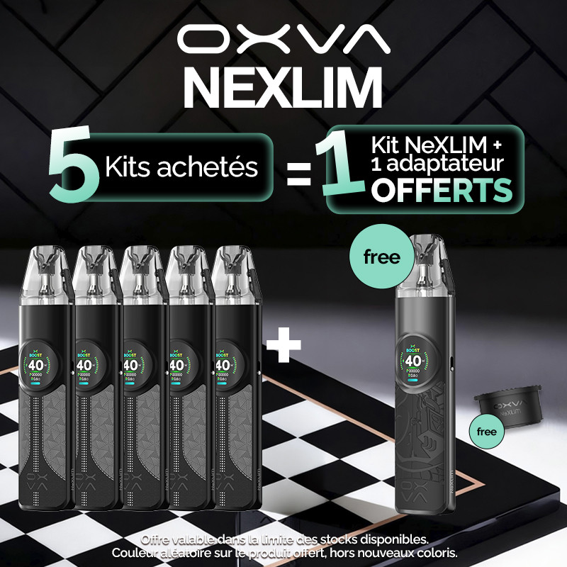 Pack Offre - Kit Pod NeXLIM 1500mAh - OXVA - 5+1+1 adaptateur