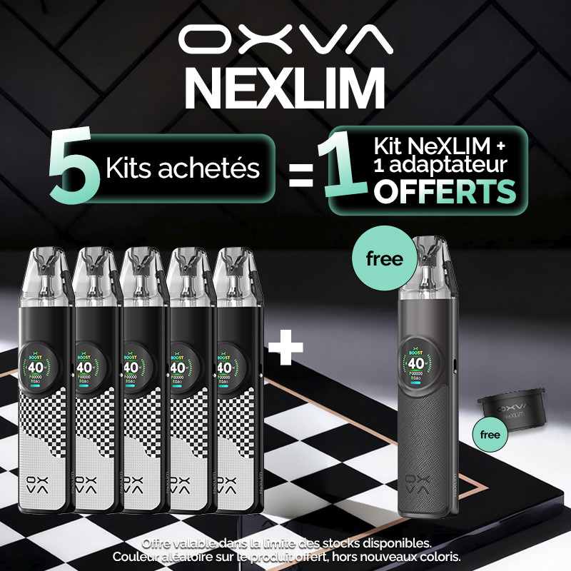 Pack Offre - Kit Pod NeXLIM 1500mAh - OXVA - 5+1+1 adaptateur