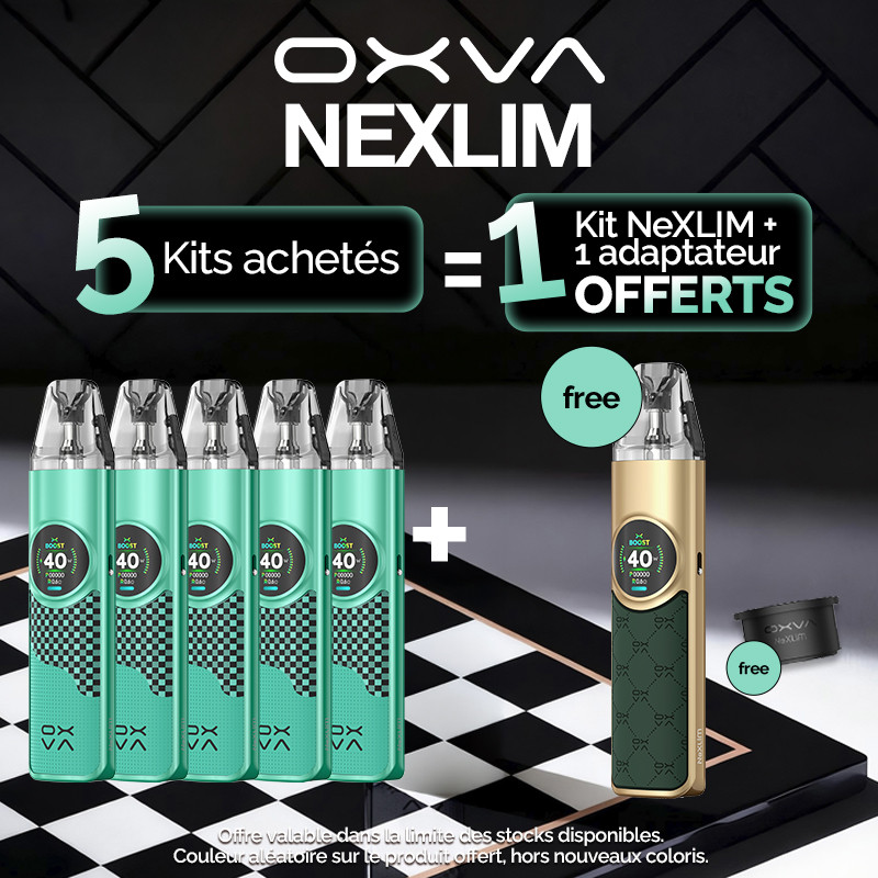 Pack Offre - Kit Pod NeXLIM 1500mAh - OXVA - 5+1+1 adaptateur