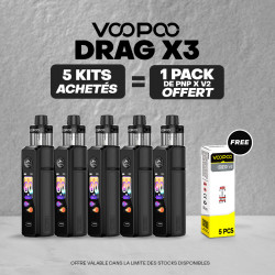 Pack Offre - Kit Pod Drag X3 - Voopoo 5+1 pack PnP-x V2