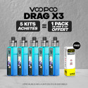 Pack Offre - Kit Pod Drag X3 - Voopoo 5+1 pack PnP-x V2
