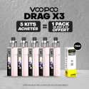 Pack Offre - Kit Pod Drag X3 - Voopoo 5+1 pack PnP-x V2