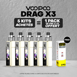 Pack Offre - Kit Pod Drag X3 - Voopoo 5+1 pack PnP-x V2