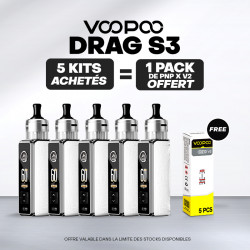 Pack Offre - Kit Pod Drag S3 - Voopoo 5+1 pack PnP-x V2