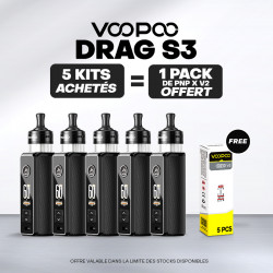 Pack Offre - Kit Pod Drag S3 - Voopoo 5+1 pack PnP-x V2
