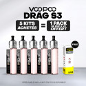 Pack Offre - Kit Pod Drag S3 - Voopoo 5+1 pack PnP-x V2