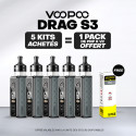 Pack Offre - Kit Pod Drag S3 - Voopoo 5+1 pack PnP-x V2