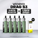 Pack Offre - Kit Pod Drag S3 - Voopoo 5+1 pack PnP-x V2