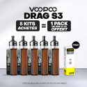 Pack Offre - Kit Pod Drag S3 - Voopoo 5+1 pack PnP-x V2