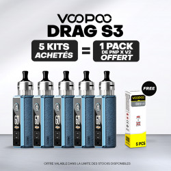 Pack Offre - Kit Pod Drag S3 - Voopoo 5+1 pack PnP-x V2