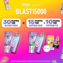 Pack Offre - Puff Dojo Blast 15K - Dojo by Vaporesso 30+15+10 cartouches