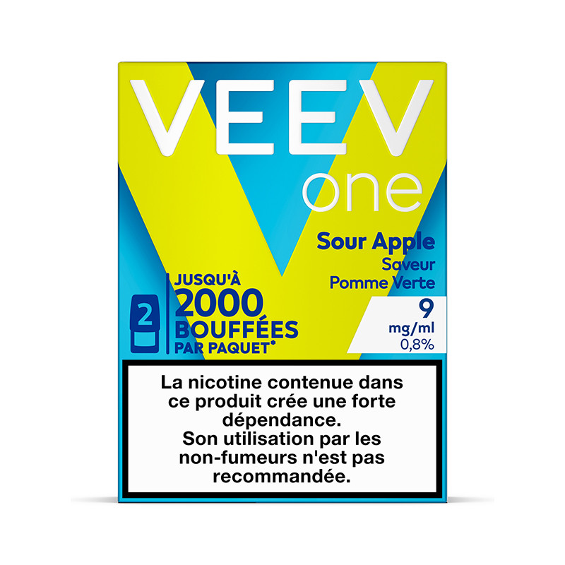 Paquet de 2 Pods pré-remplis Veev One Pomme Verte - Veev (pack de 5)