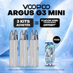 Pack Offre - Kit Pod Argus G3 Mini 1350mAh - Voopoo 3+1x50ml