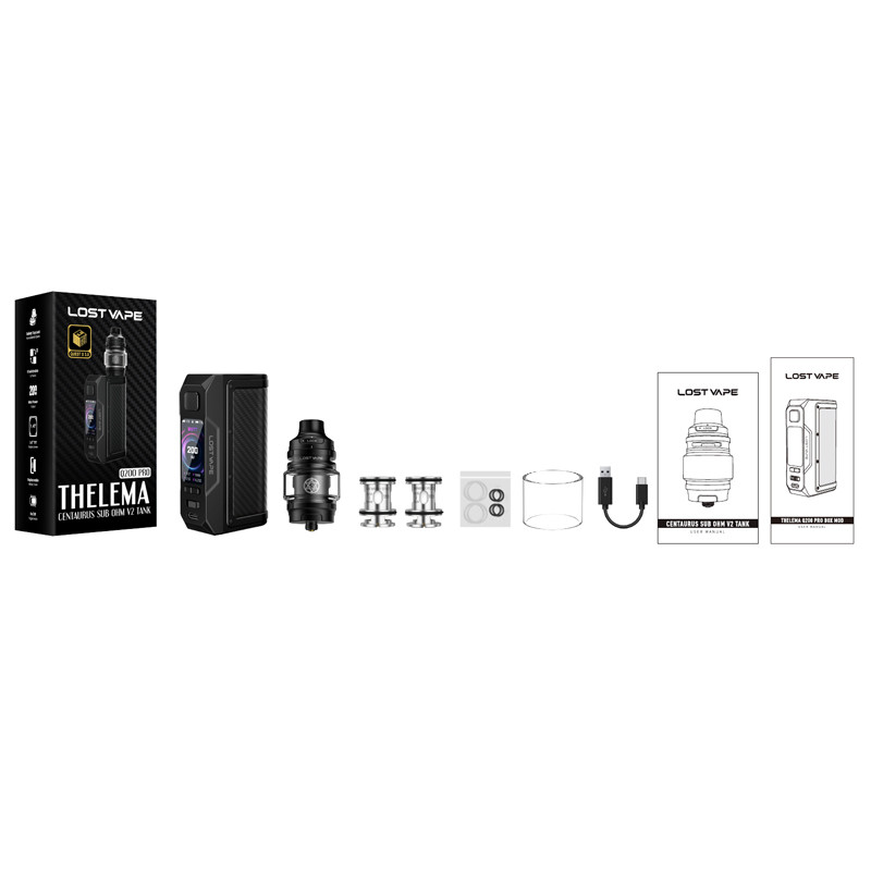 Kit Thelema Q200 Pro avec Centaurus Sub Ohm V2 - Lost Vape