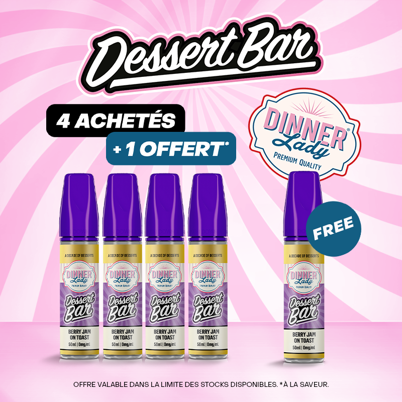 Pack Offre Dessert Bar 50ml - Dinner Lady 4+1