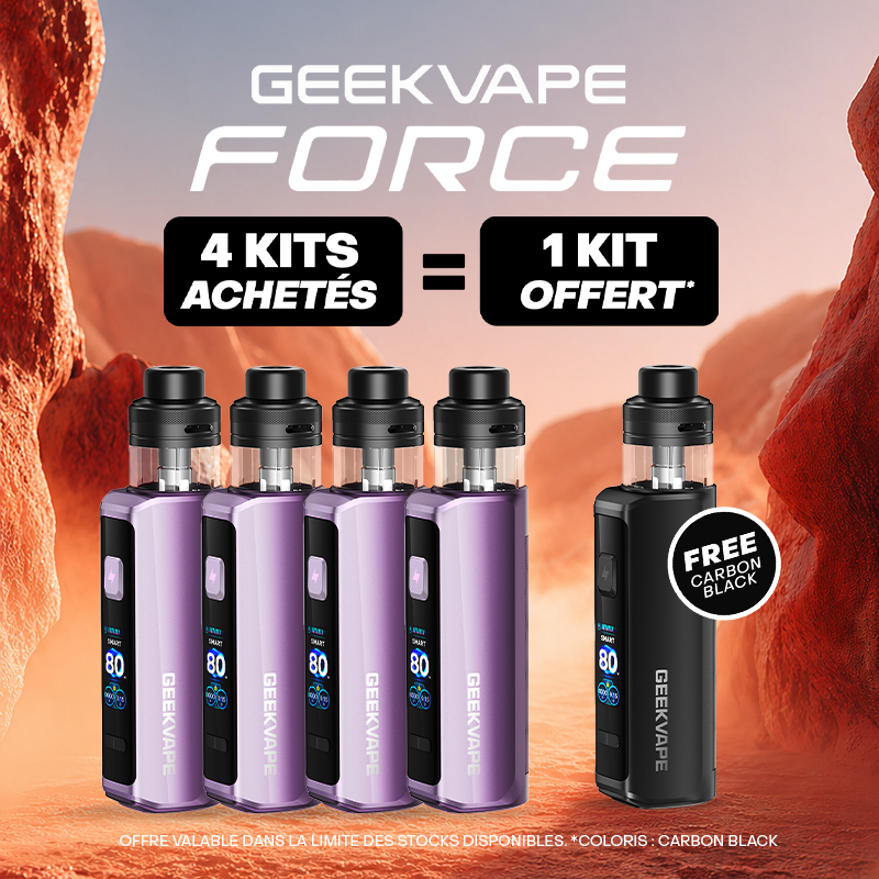 Pack Offre - Kit Pod Force 3200mAh - Geekvape 4+1