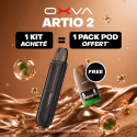 Pack Offre - Kit Pod Artio 2 900mAh 2ml - OXVA 1+1 pack de pods
