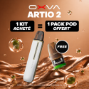Pack Offre - Kit Pod Artio 2 900mAh 2ml - OXVA 1+1 pack de pods