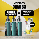 Pack Offre - Kit Pod Drag S3 avec PnP-X MTL - Voopoo 3+1 pack PnP-X