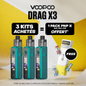 Pack Offre - Kit Pod Drag X3 avec PnP-X DTL - Voopoo 3+1 pack PnP-X