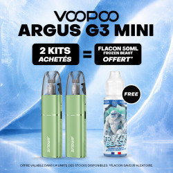 Pack Offre - Kit Pod Argus G3 Mini 1350mAh - Voopoo 2+1x50ml