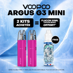 Pack Offre - Kit Pod Argus G3 Mini 1350mAh - Voopoo 2+1x50ml