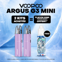 Pack Offre - Kit Pod Argus G3 Mini 1350mAh - Voopoo 2+1x50ml
