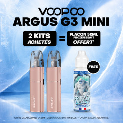 Pack Offre - Kit Pod Argus G3 Mini 1350mAh - Voopoo 2+1x50ml