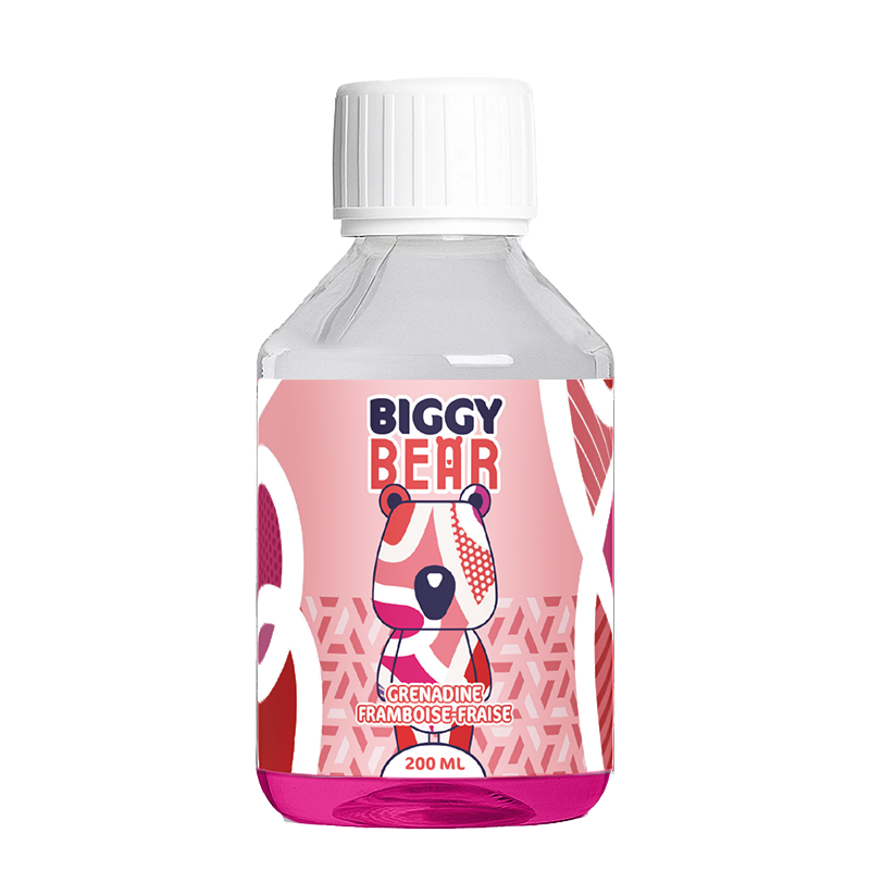 Grenadine Framboise Fraise 200ml - Biggy Bear