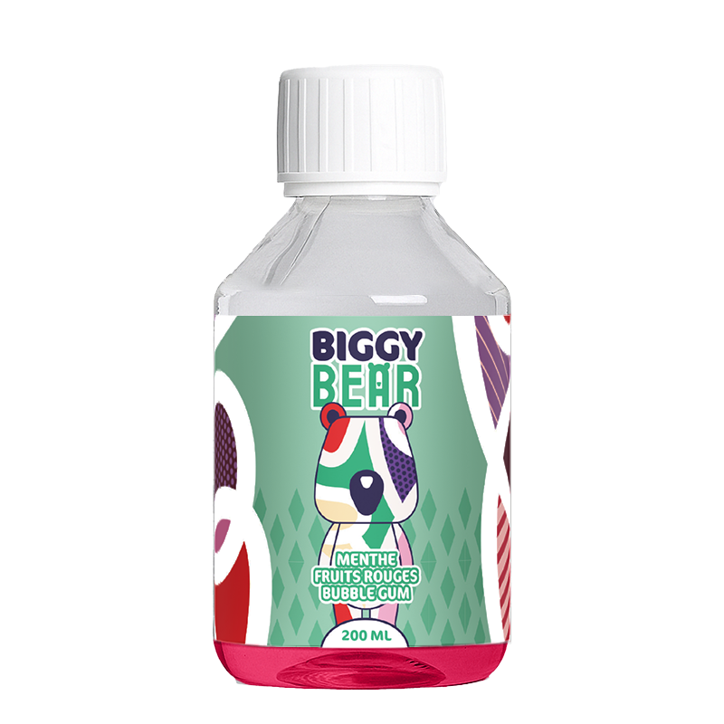 Menthe Fruits Rouges Bubble Gum 200ml - Biggy Bear