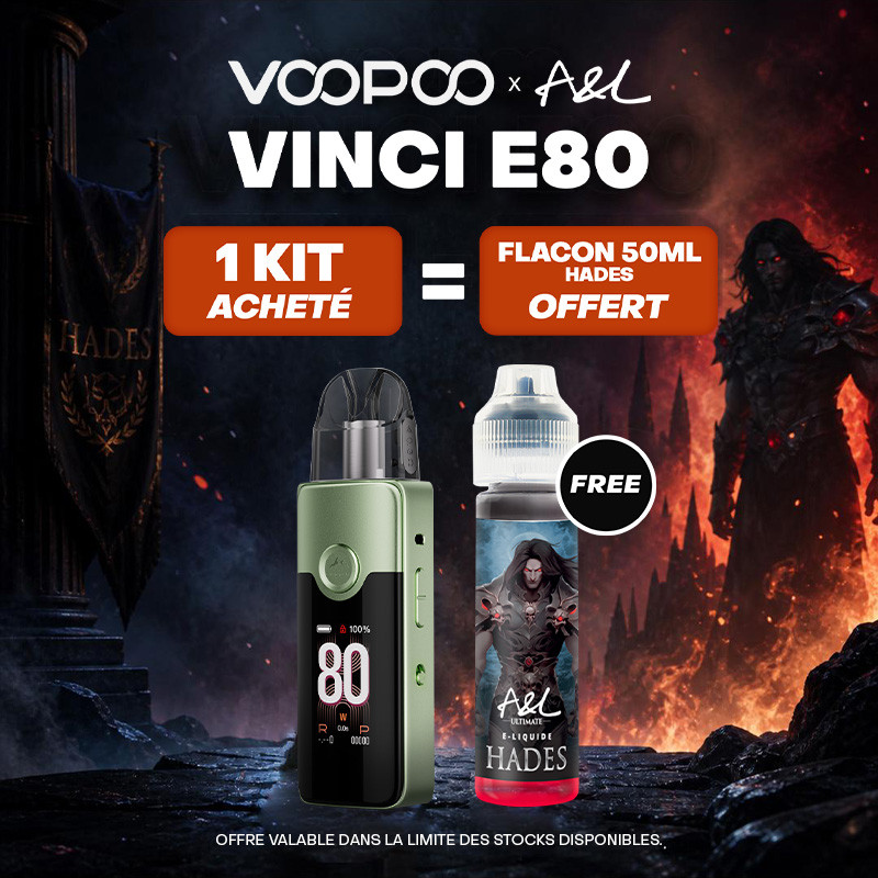 Pack Offre - Kit Pod Vinci E80 3000mAh – Voopoo 1 + 1 Hades 50ml