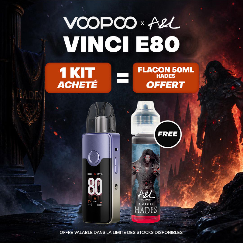 Pack Offre - Kit Pod Vinci E80 3000mAh – Voopoo 1 + 1 Hades 50ml