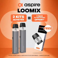 Pack Offre - Kit Pod Loomix 1500mAh - Aspire 2+1 pack de pods