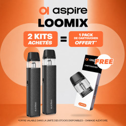 Pack Offre - Kit Pod Loomix 1500mAh - Aspire 2+1 pack de pods