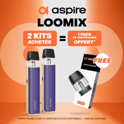 Pack Offre - Kit Pod Loomix 1500mAh - Aspire 2+1 pack de pods