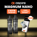 Pack Offre - Kit Pod Magnum Nano 1800mAh - Aspire 2+1 pack de pods