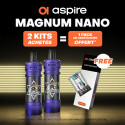 Pack Offre - Kit Pod Magnum Nano 1800mAh - Aspire 2+1 pack de pods