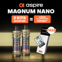 Pack Offre - Kit Pod Magnum Nano 1800mAh - Aspire 2+1 pack de pods