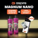 Pack Offre - Kit Pod Magnum Nano 1800mAh - Aspire 2+1 pack de pods