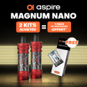 Pack Offre - Kit Pod Magnum Nano 1800mAh - Aspire 2+1 pack de pods