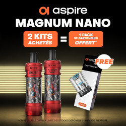 Pack Offre - Kit Pod Magnum Nano 1800mAh - Aspire 2+1 pack de pods