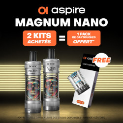 Pack Offre - Kit Pod Magnum Nano 1800mAh - Aspire 2+1 pack de pods