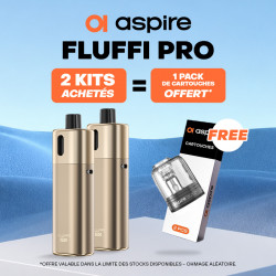 Pack Offre - Kit Pod Fluffi Pro 2800mAh - Aspire 2+1 pack de pods