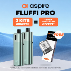 Pack Offre - Kit Pod Fluffi Pro 2800mAh - Aspire 2+1 pack de pods