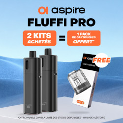 Pack Offre - Kit Pod Fluffi Pro 2800mAh - Aspire 2+1 pack de pods