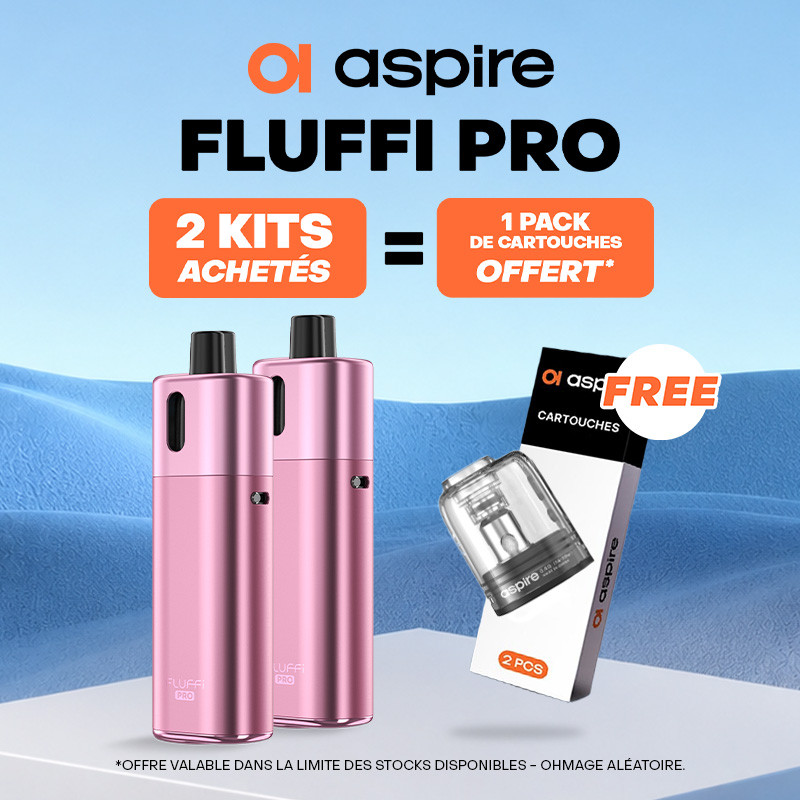 Pack Offre - Kit Pod Fluffi Pro 2800mAh - Aspire 2+1 pack de pods