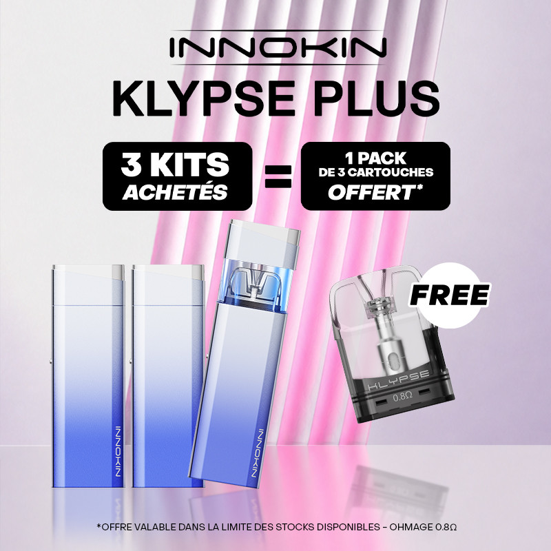Pack Offre - Kit Pod Klypse Plus 1800mAh - Innokin 3+1 pack de pods
